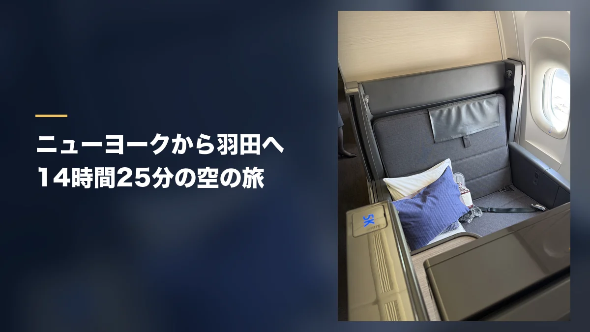 ANAビジネスクラスTHE Roomの座席 ニューヨーク発羽田行きの搭乗記