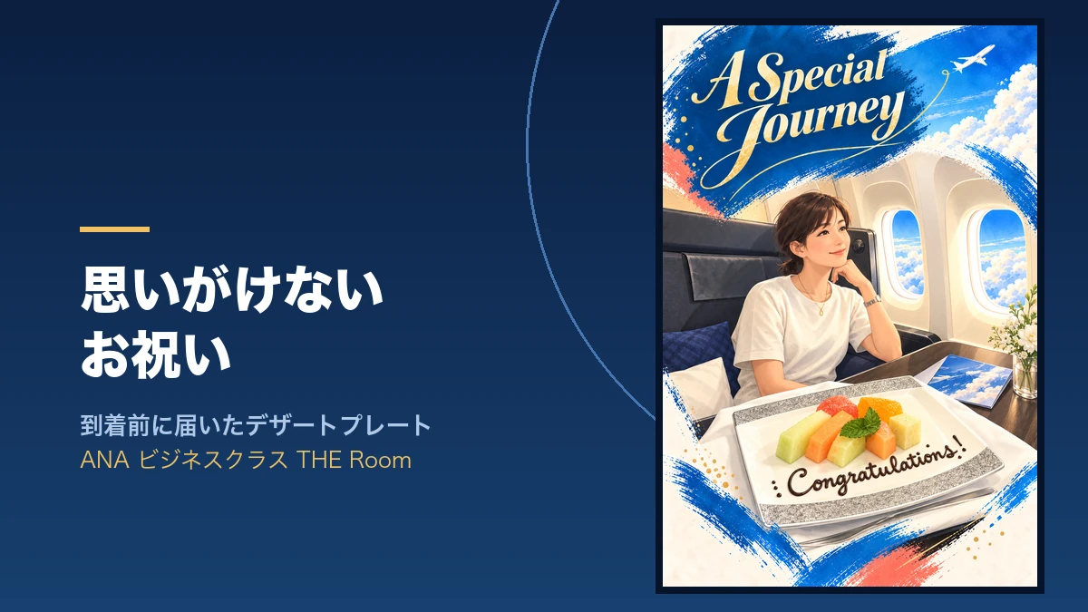 退職を祝うデザートプレートを前にした様子のイラスト